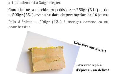 Commande foie gras & pain d’épices pour Pâques